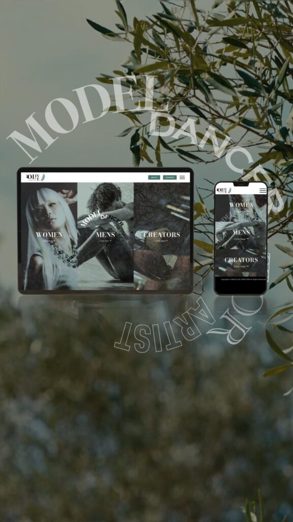 モデルエージェンシーWEBサイト